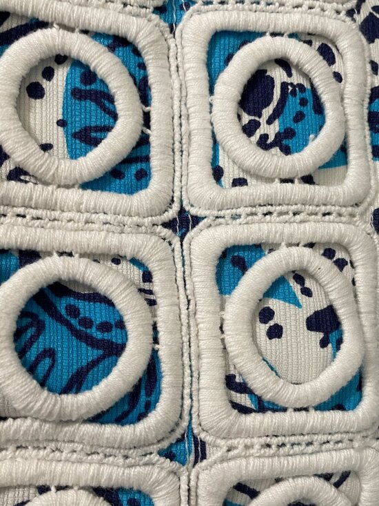 Lilly Pulitzer Marigold Skort / Skirt in Hippy Hippy Shake Blue White Sz 12 - Picture 5 of 7